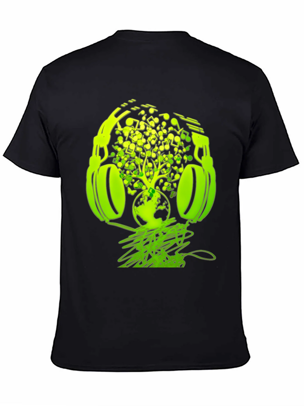 Earth Beats T-Shirt: Music Headphones Graphic Tee product image 4