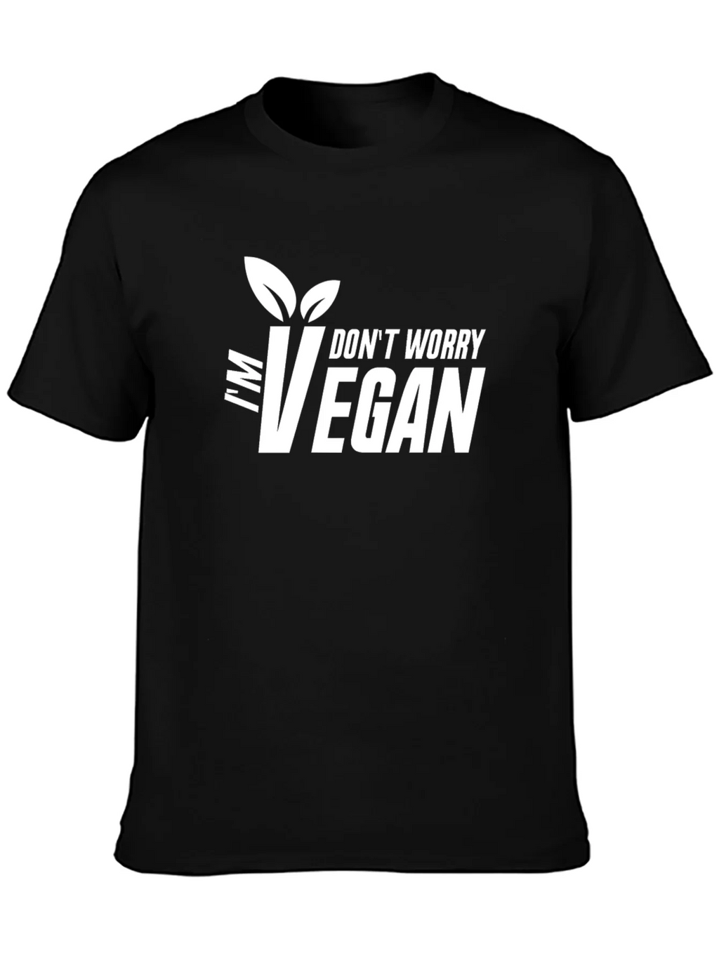 Im Vegan Graphic Tee - Black T-Shirt product image 3