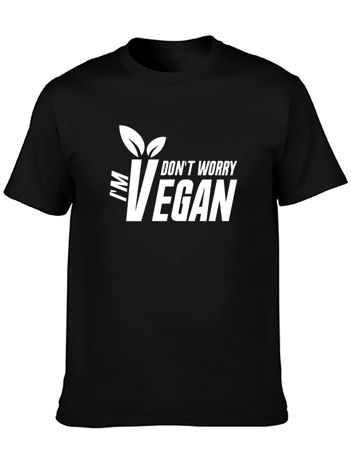 Im Vegan Graphic Tee - Black T-Shirt product image 3