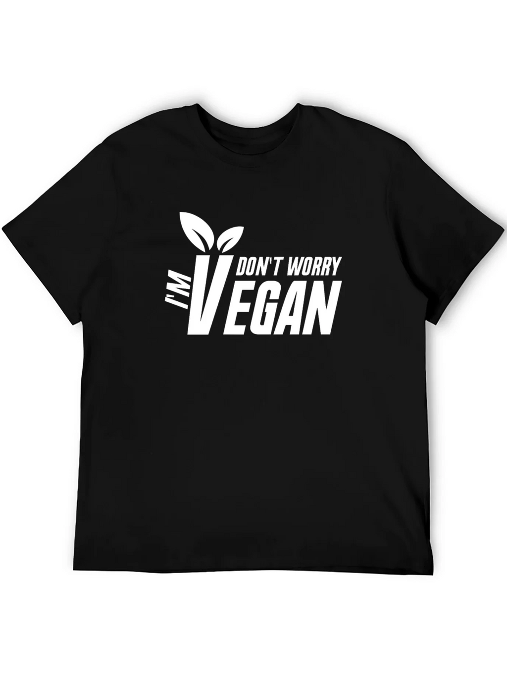 Im Vegan Graphic Tee - Black T-Shirt product image 5