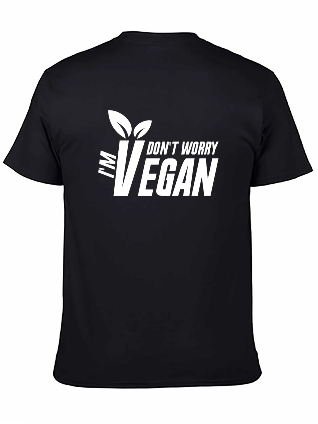 Im Vegan Graphic Tee - Black T-Shirt product image 4