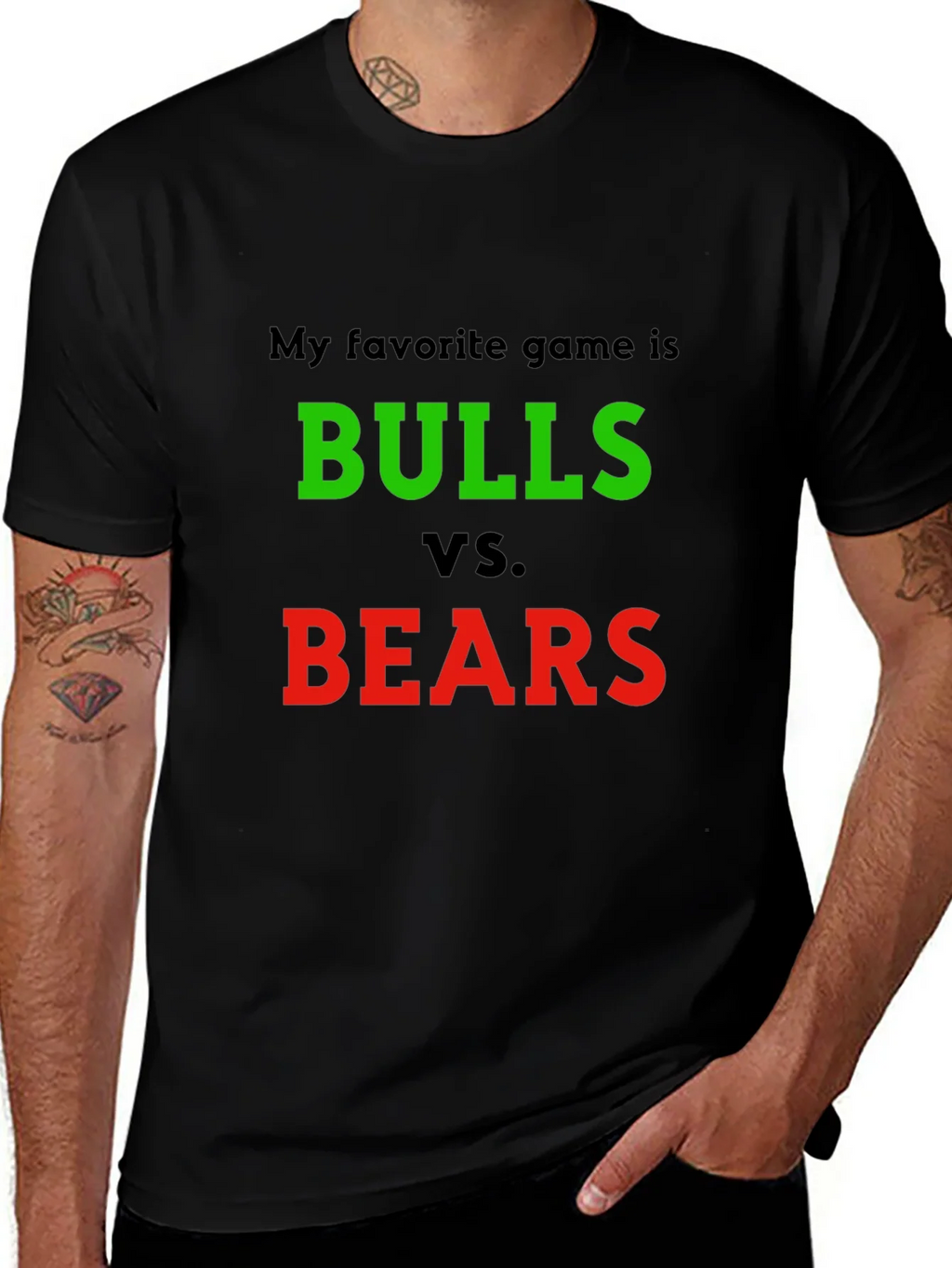 Bulls vs. Bears T-Shirt - Stock Market Game product image 1