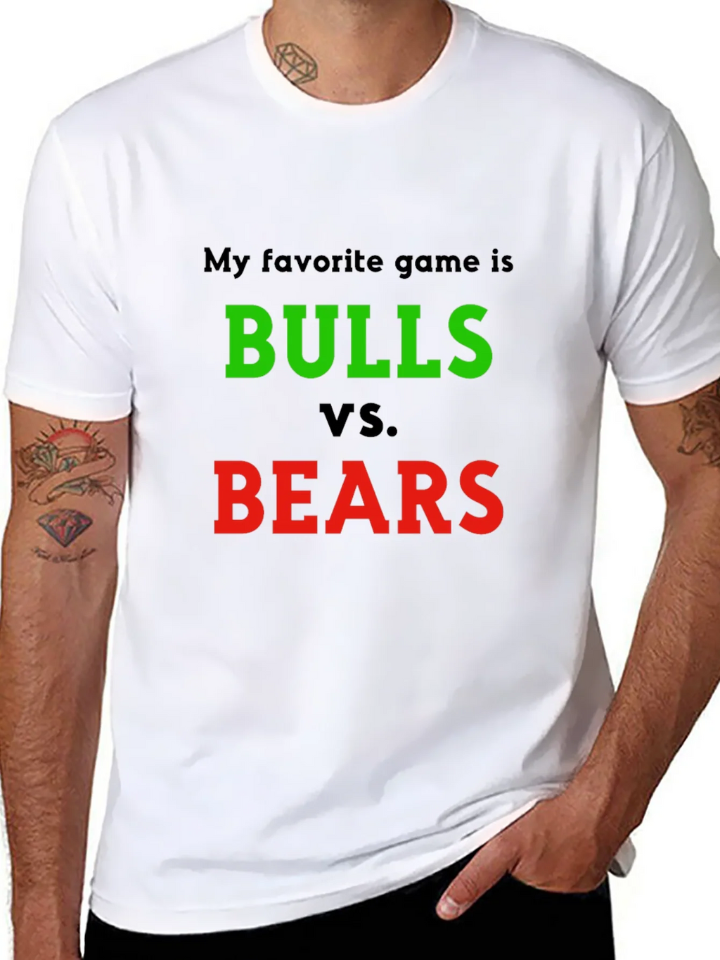 Bulls vs. Bears T-Shirt - Stock Market Game product image 7
