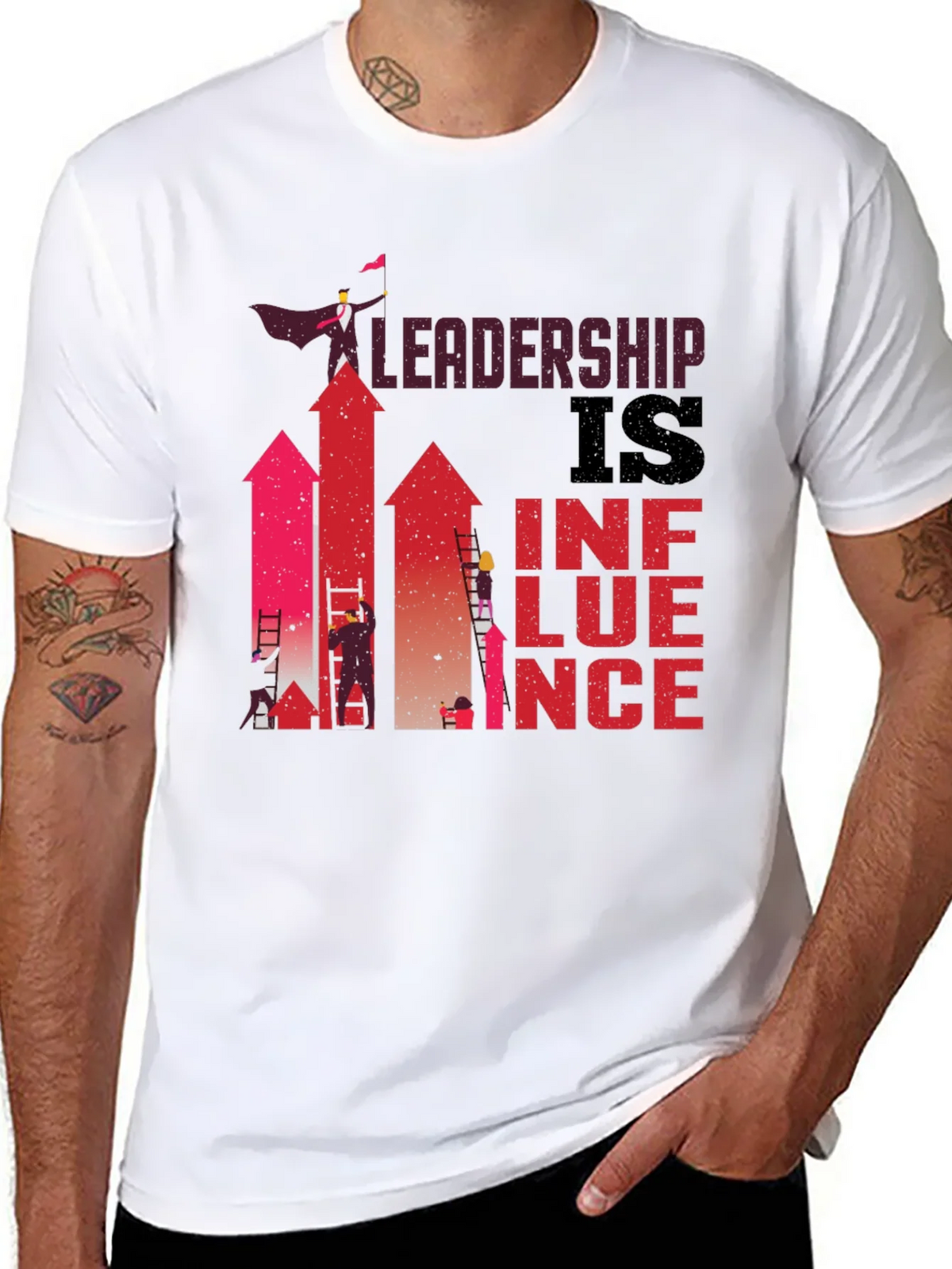 Leadership is Influence Graphic T-Shirt product image 7
