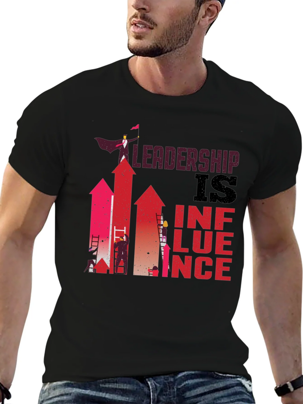 Leadership is Influence Graphic T-Shirt product image 6