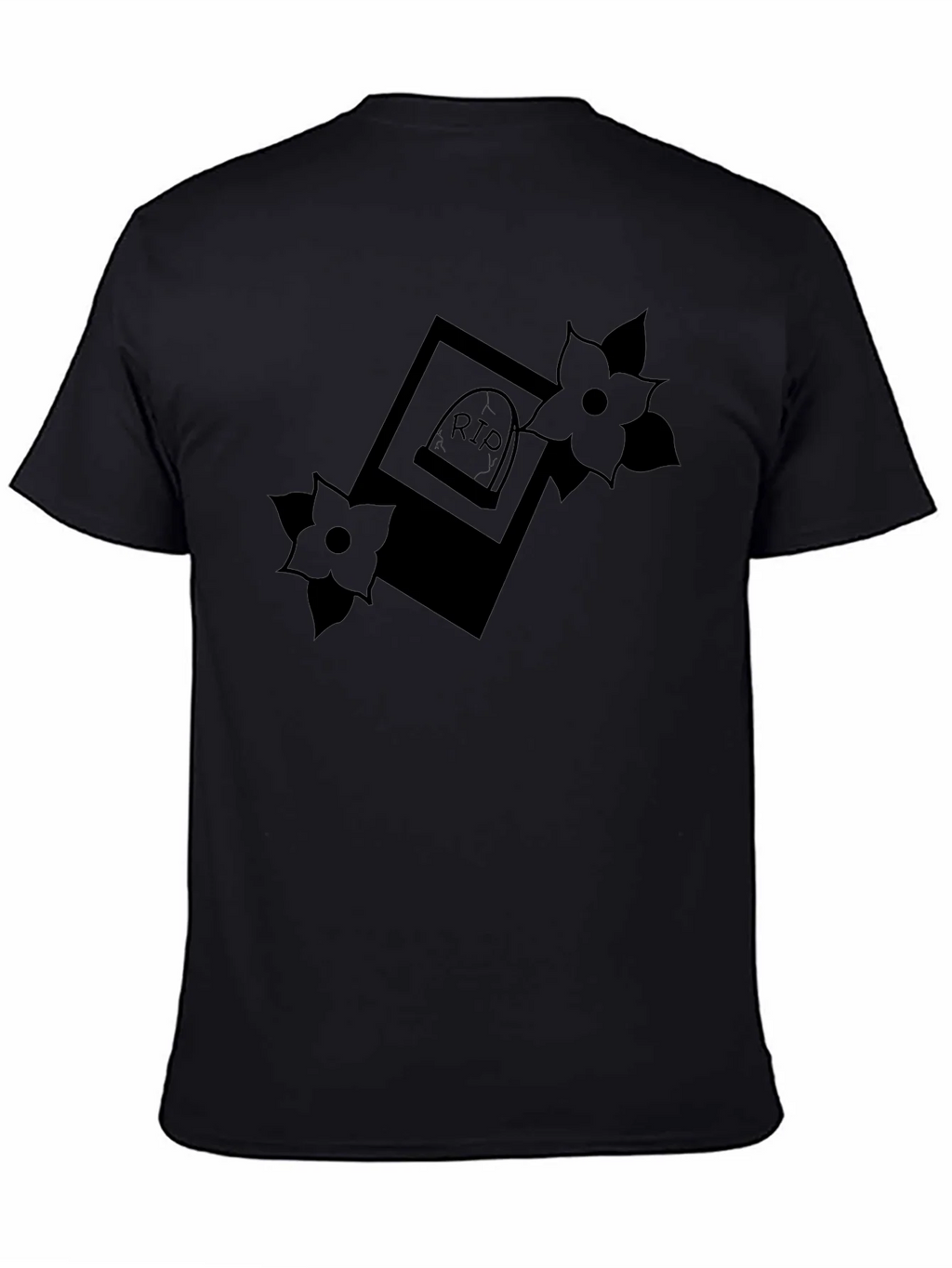 RIP Tombstone Floral Graphic T-Shirt product image 4