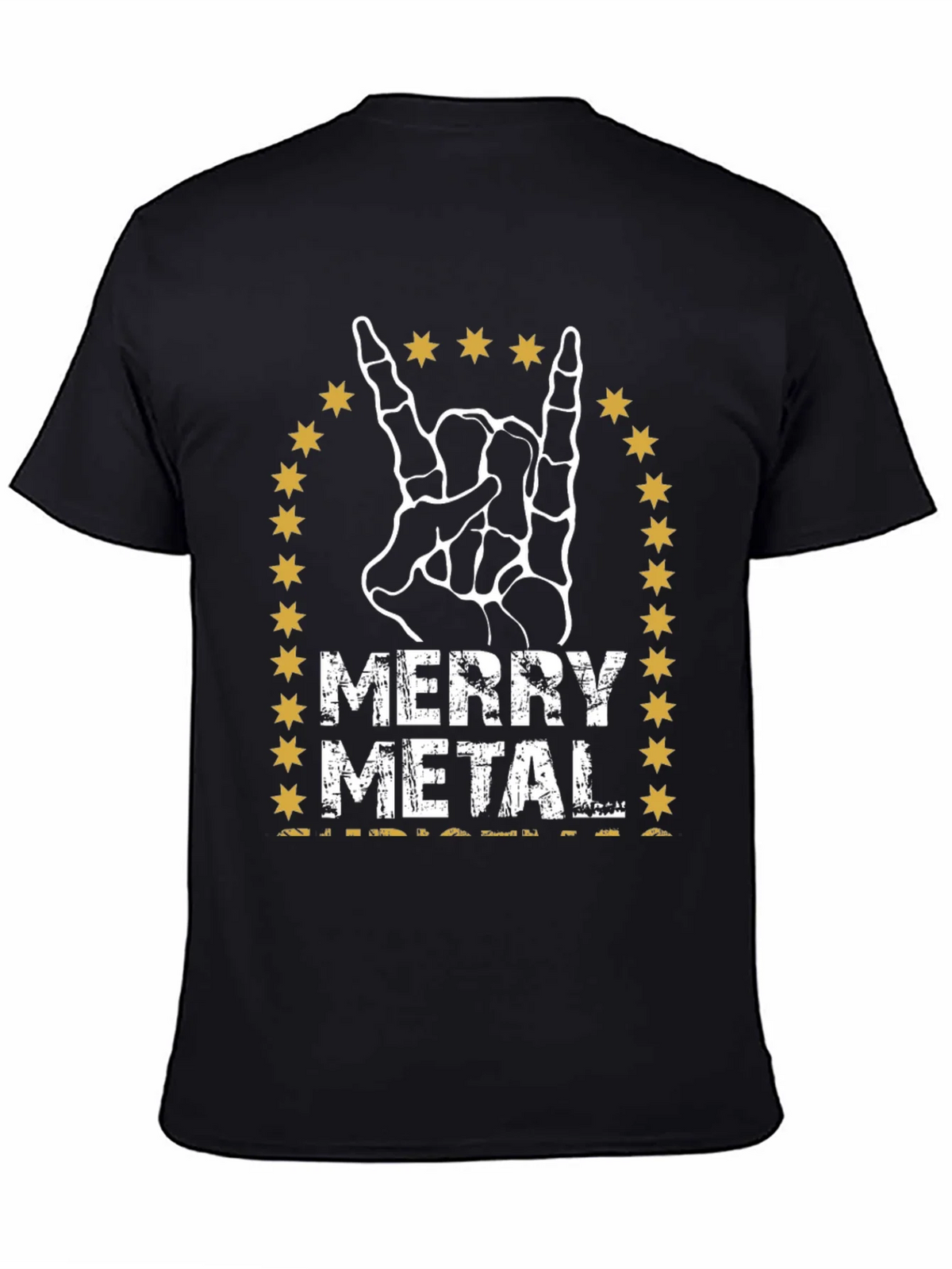 Merry Metal Rock Hand T-Shirt product image 4