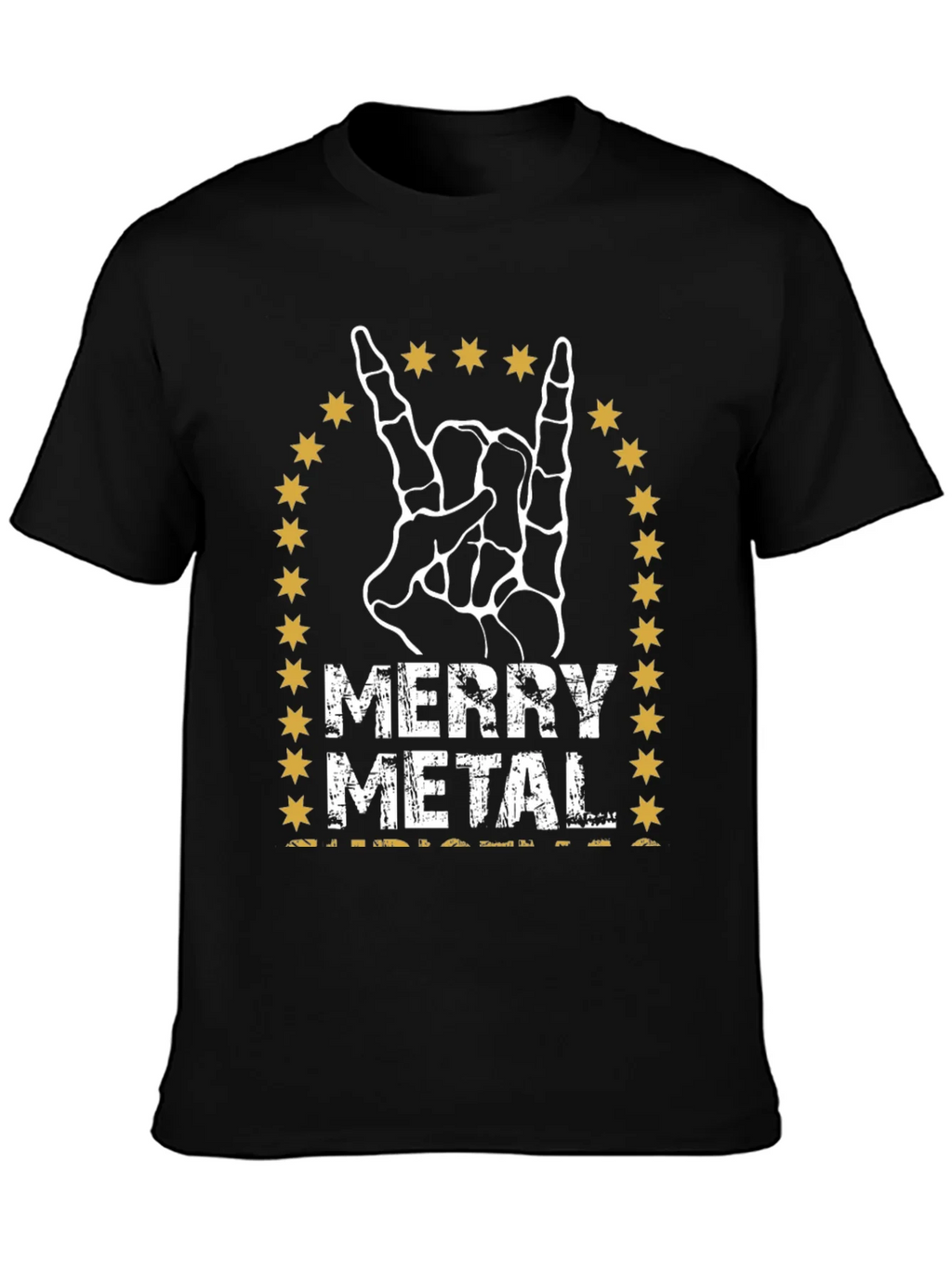 Merry Metal Rock Hand T-Shirt product image 3