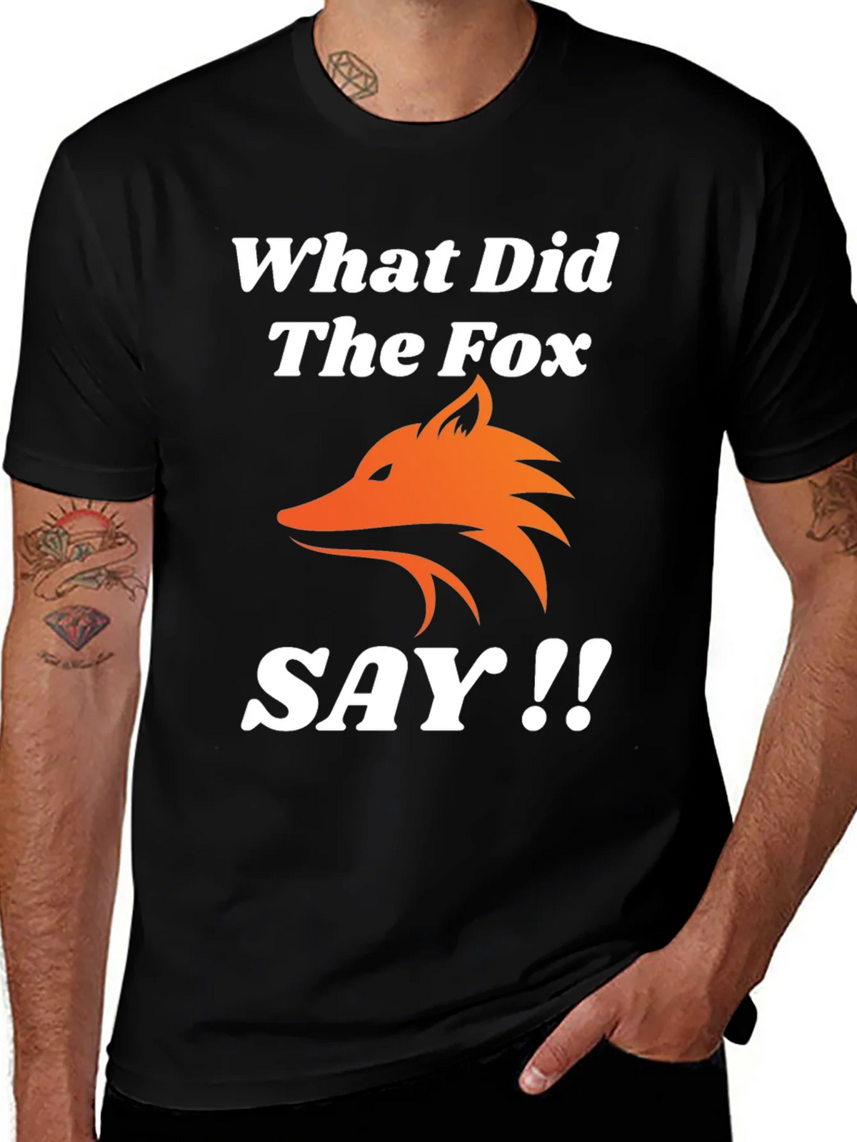 What Did The Fox Say T-Shirt - Black Tee product image 1