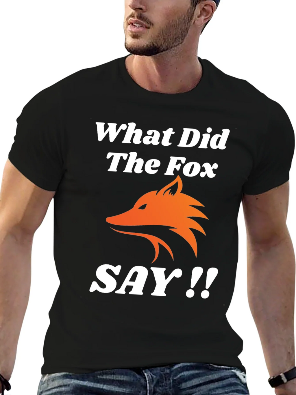 What Did The Fox Say T-Shirt - Black Tee product image 6