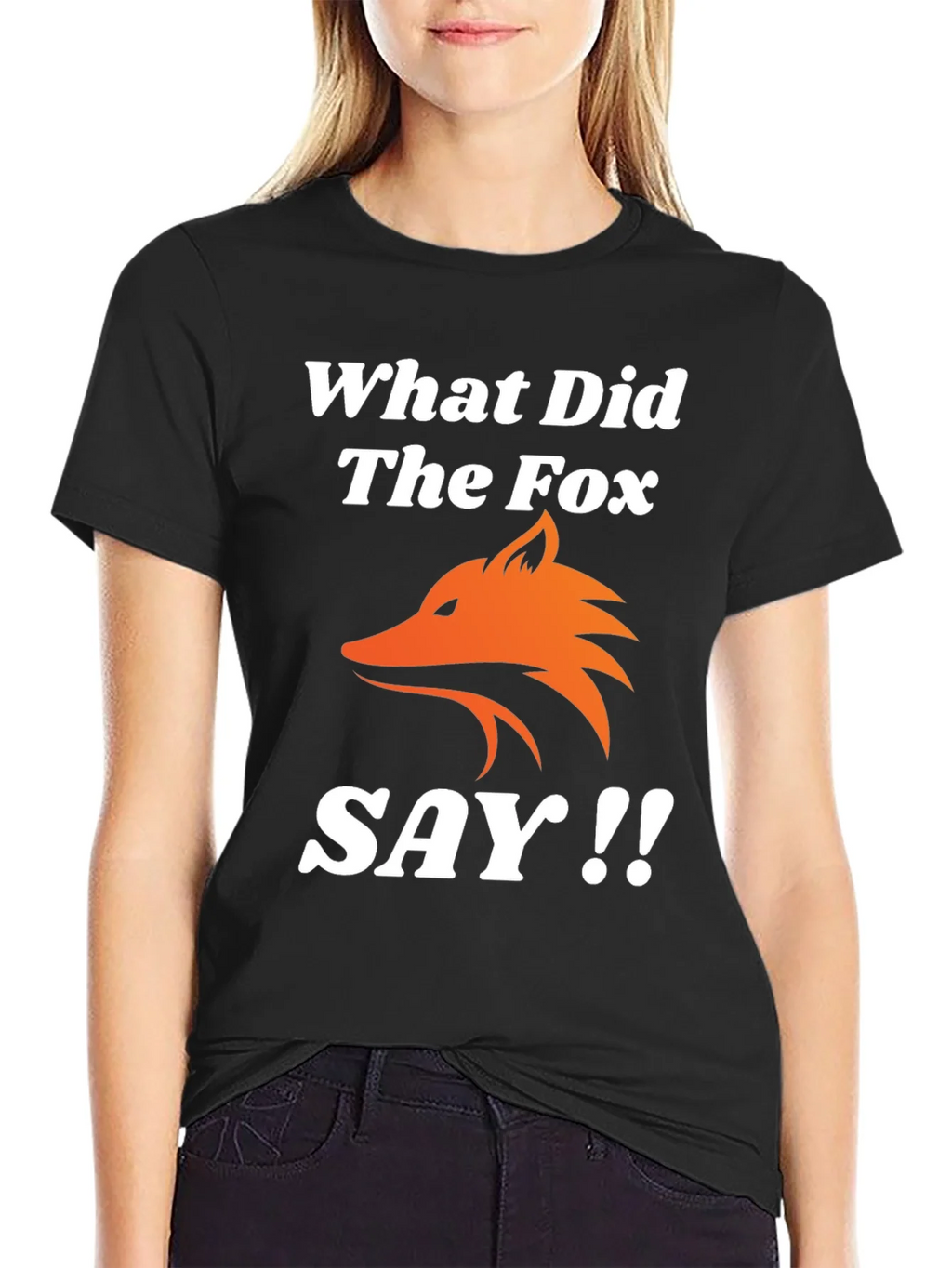 What Did The Fox Say T-Shirt - Black Tee product image 2