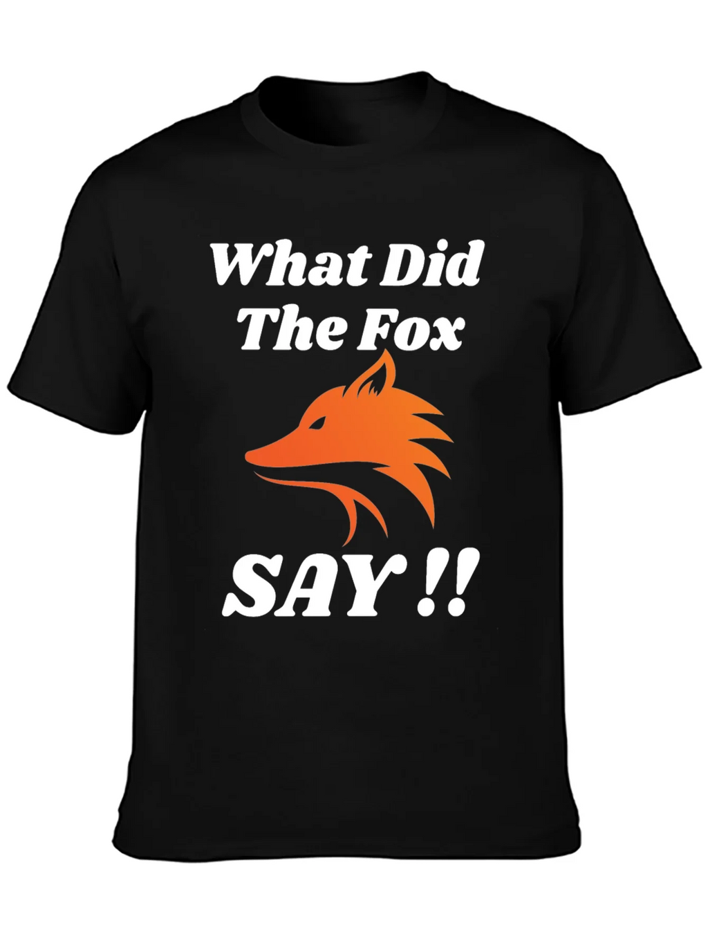 What Did The Fox Say T-Shirt - Black Tee product image 3