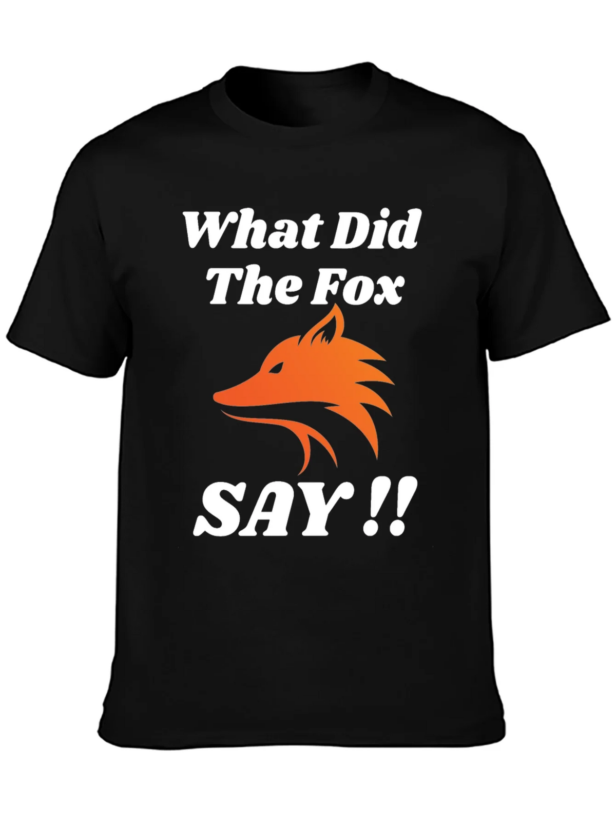 What Did The Fox Say T-Shirt - Black Tee product image 3