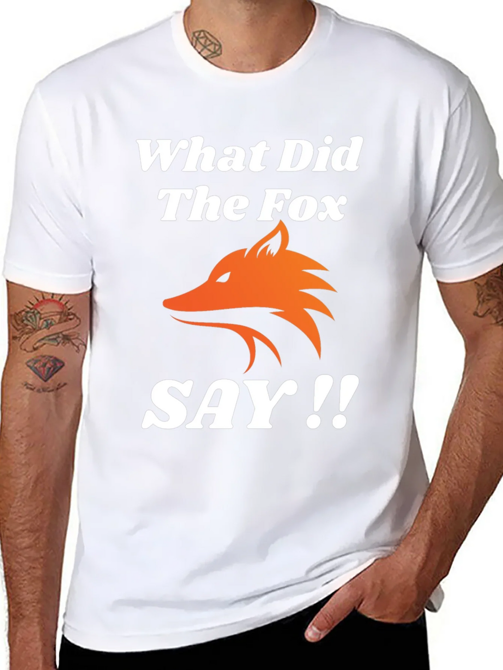 What Did The Fox Say T-Shirt - Black Tee product image 7