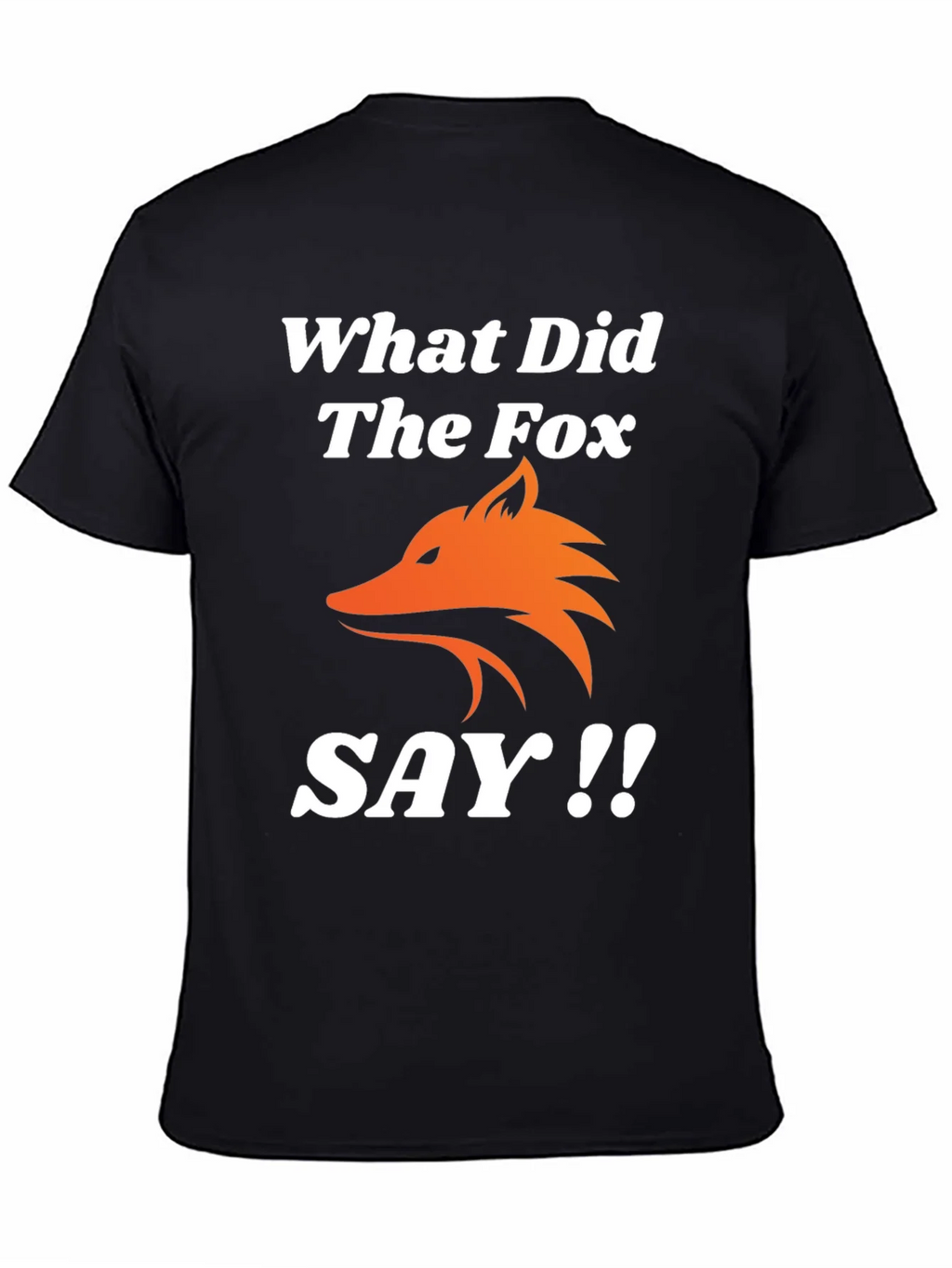What Did The Fox Say T-Shirt - Black Tee product image 4
