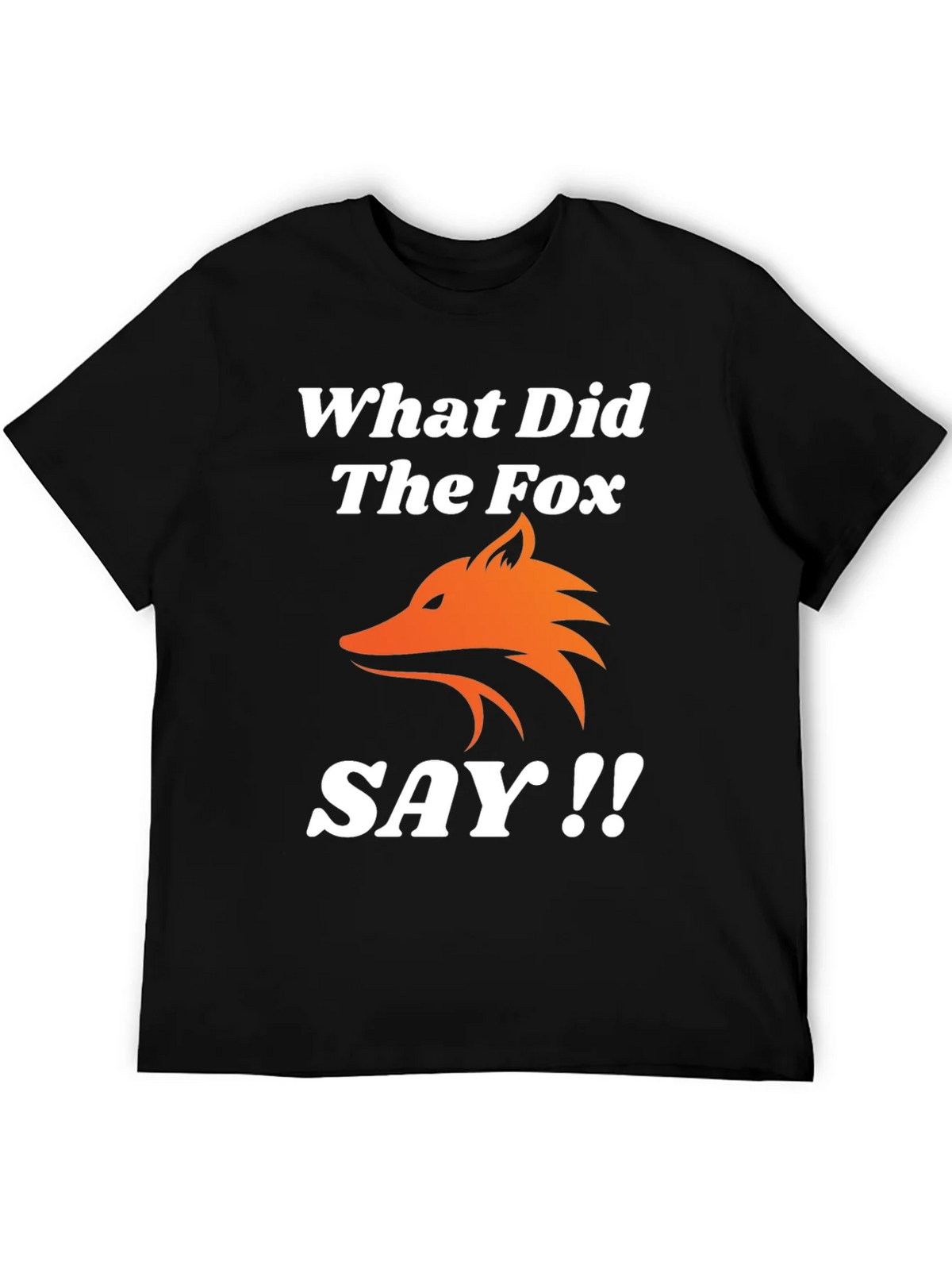 What Did The Fox Say T-Shirt - Black Tee product image 5