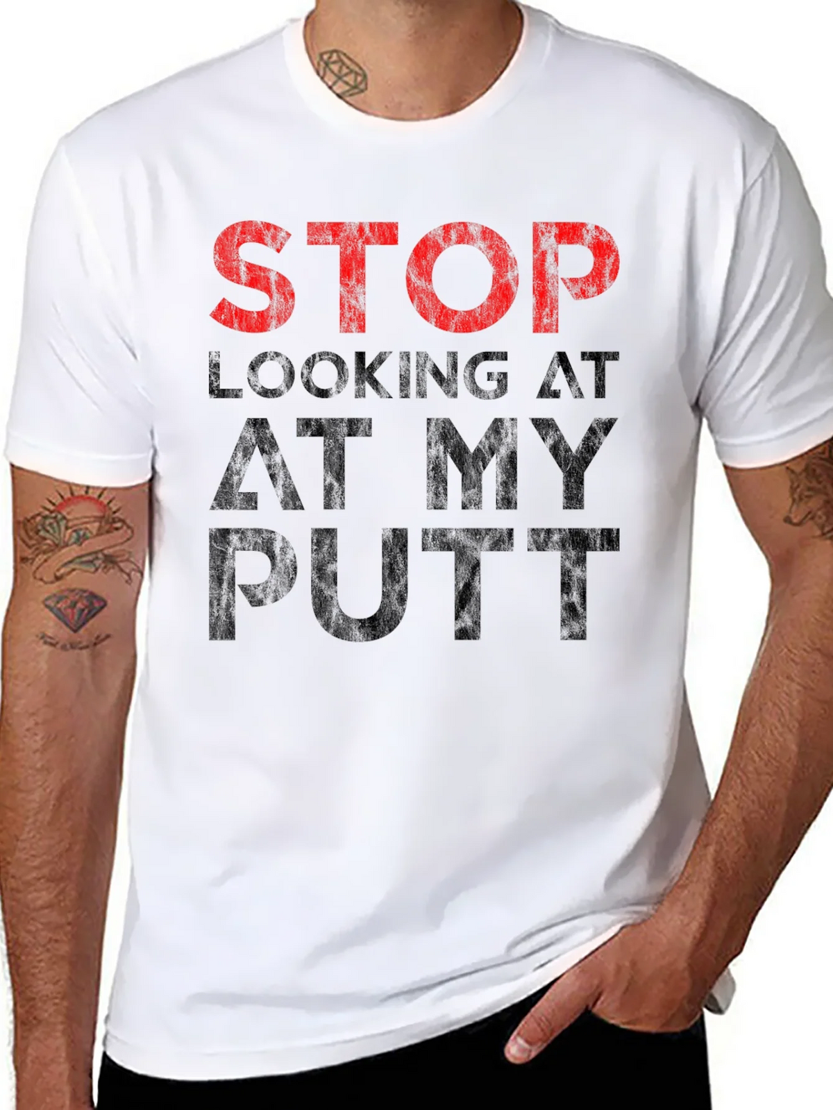 Stop Looking At My Putt T-Shirt - Funny Golf Tee product image 7