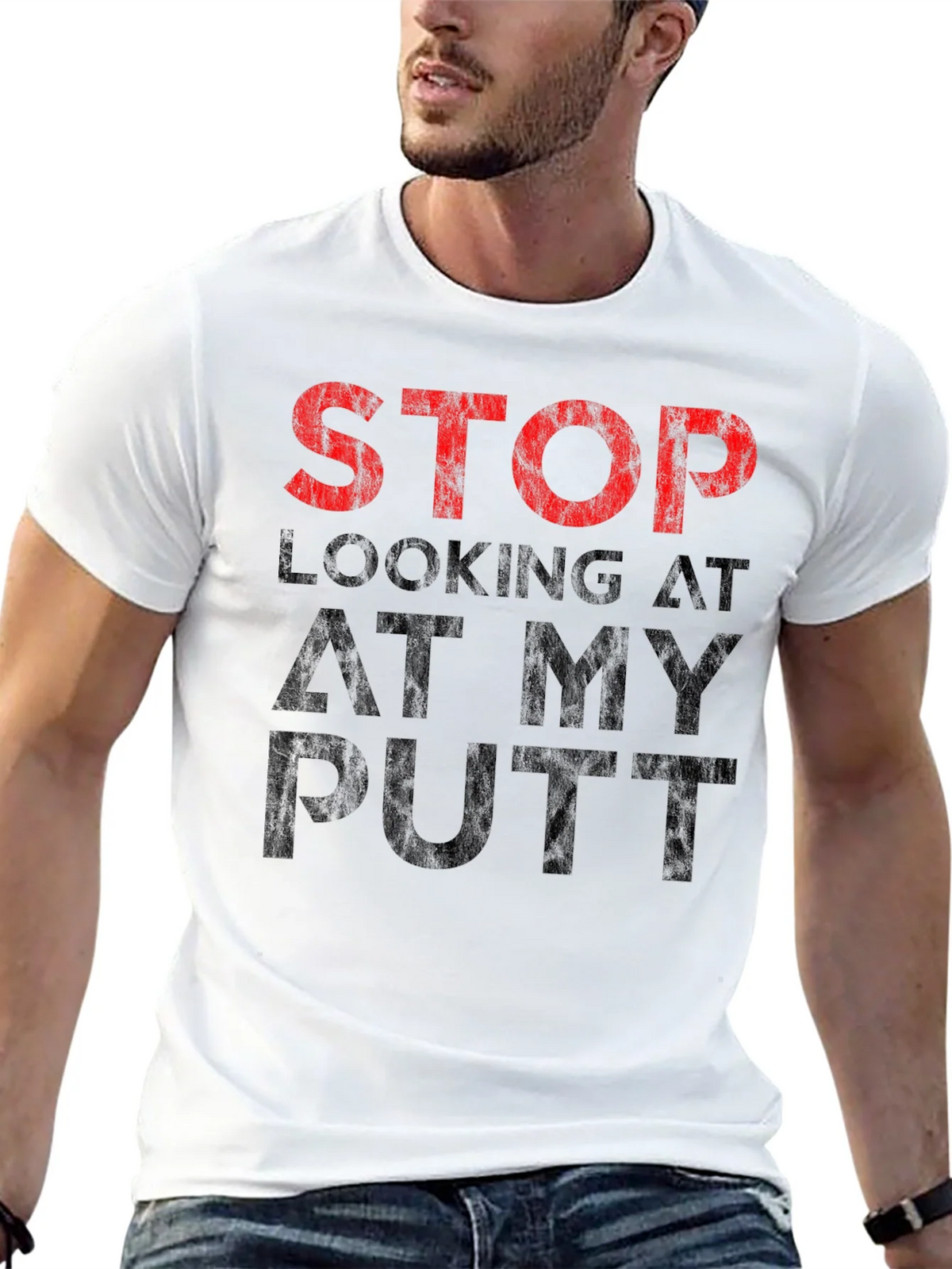 Stop Looking At My Putt T-Shirt - Funny Golf Tee product image 12