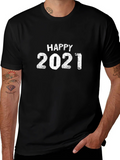 Happy 2021 Graphic T-Shirt Black product image 1