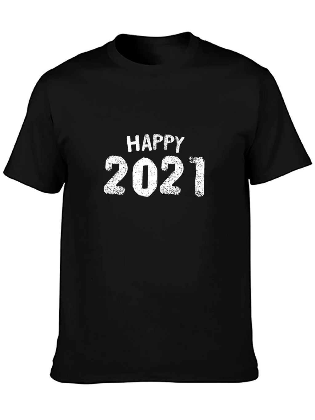 Happy 2021 Graphic T-Shirt Black product image 3