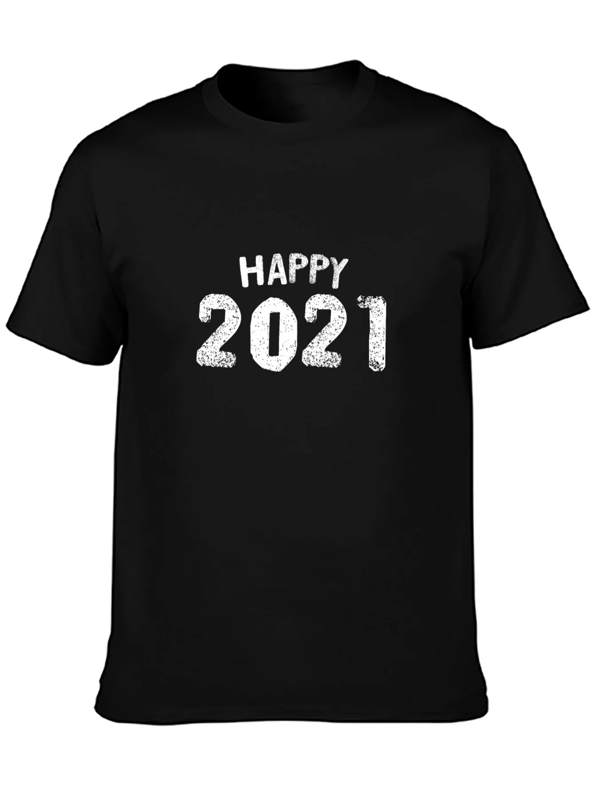 Happy 2021 Graphic T-Shirt Black product image 3