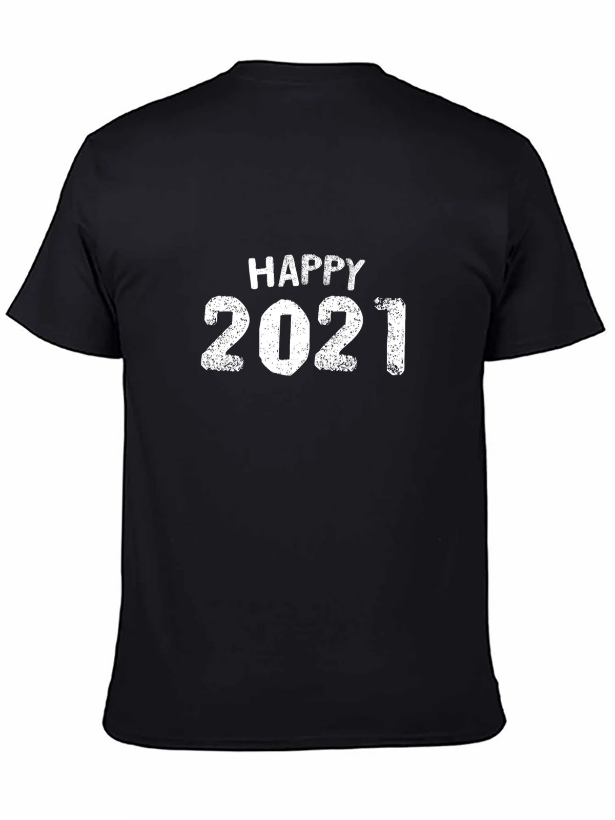 Happy 2021 Graphic T-Shirt Black product image 4