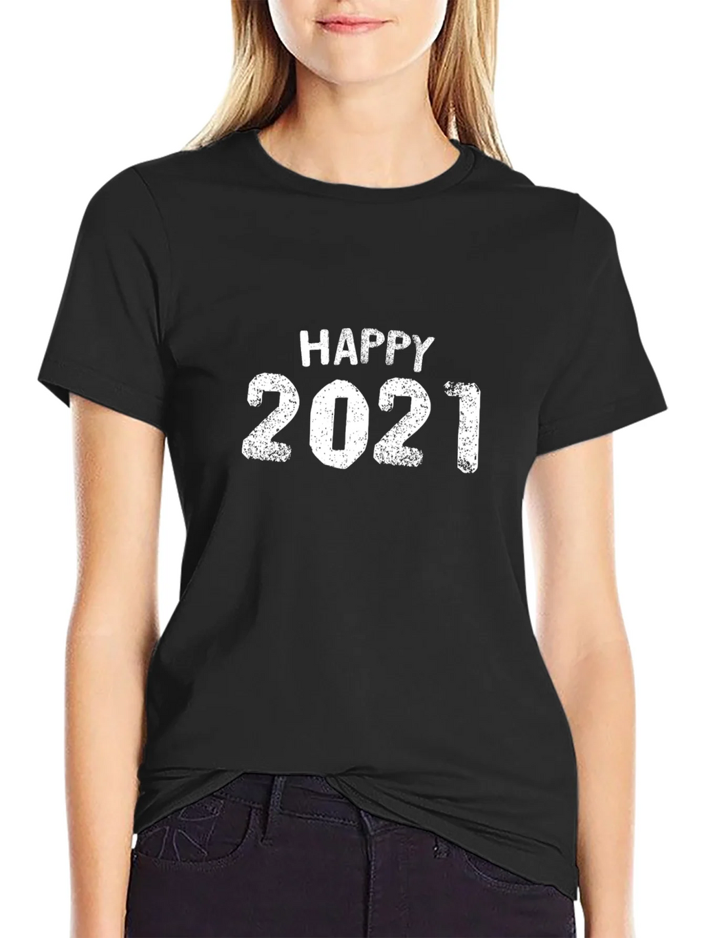 Happy 2021 Graphic T-Shirt Black product image 2
