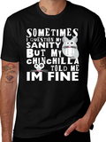 Funny Chinchilla T-Shirt - Sanity Check product image 1