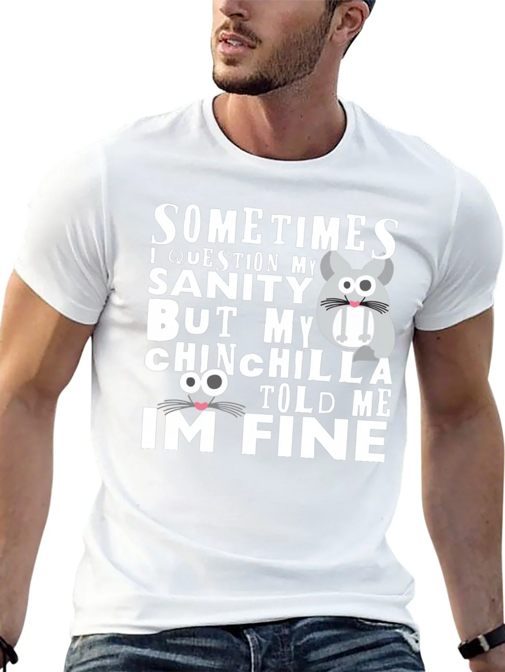 Funny Chinchilla T-Shirt - Sanity Check product image 12