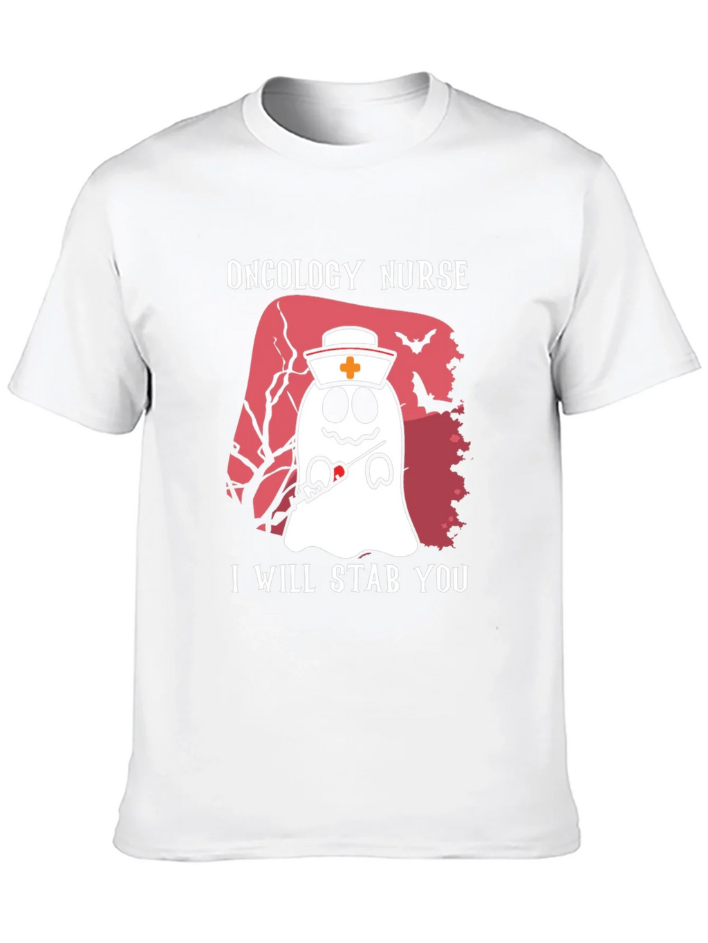 Oncology Nurse Ghost T-Shirt - I Will Stab You product image 9