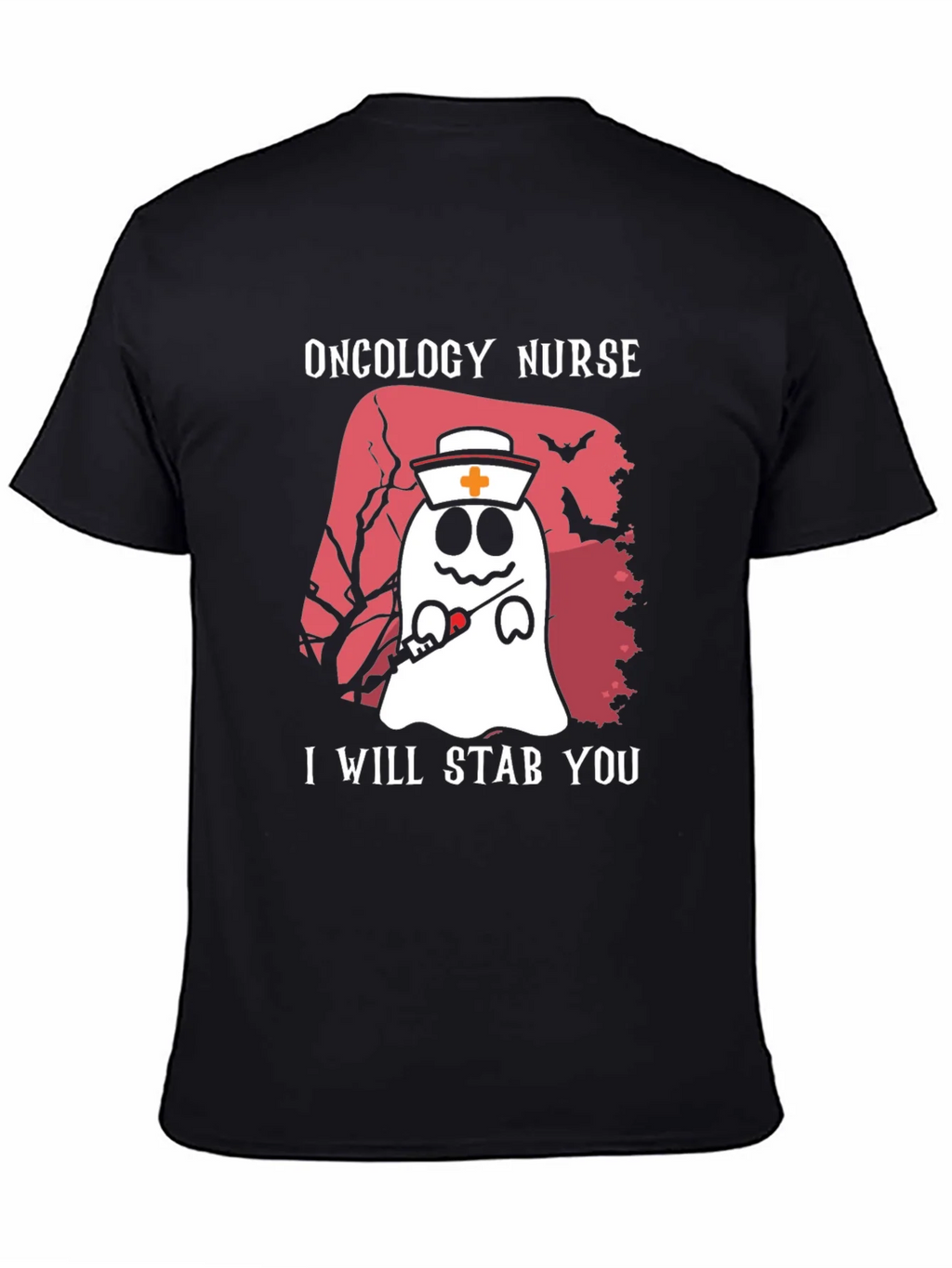 Oncology Nurse Ghost T-Shirt - I Will Stab You product image 4