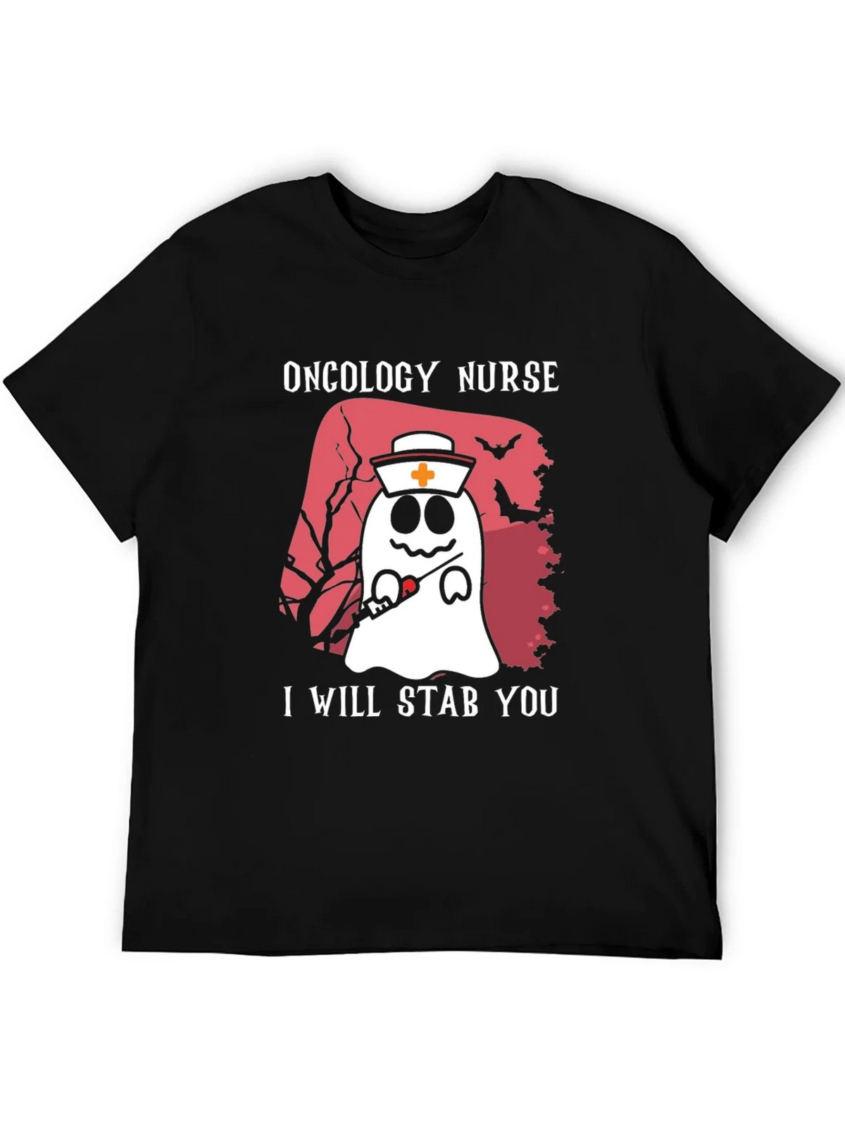 Oncology Nurse Ghost T-Shirt - I Will Stab You product image 5