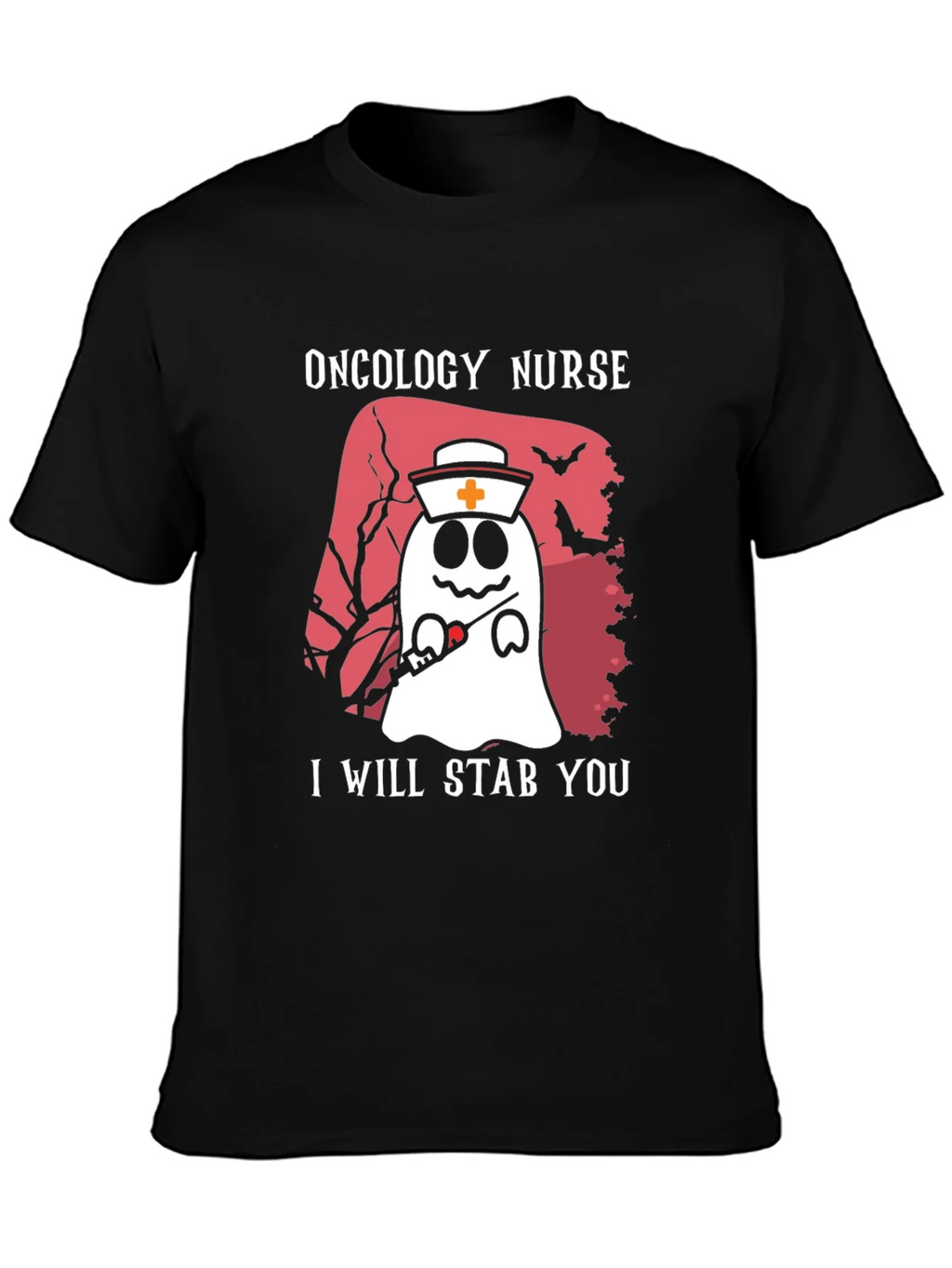 Oncology Nurse Ghost T-Shirt - I Will Stab You product image 3