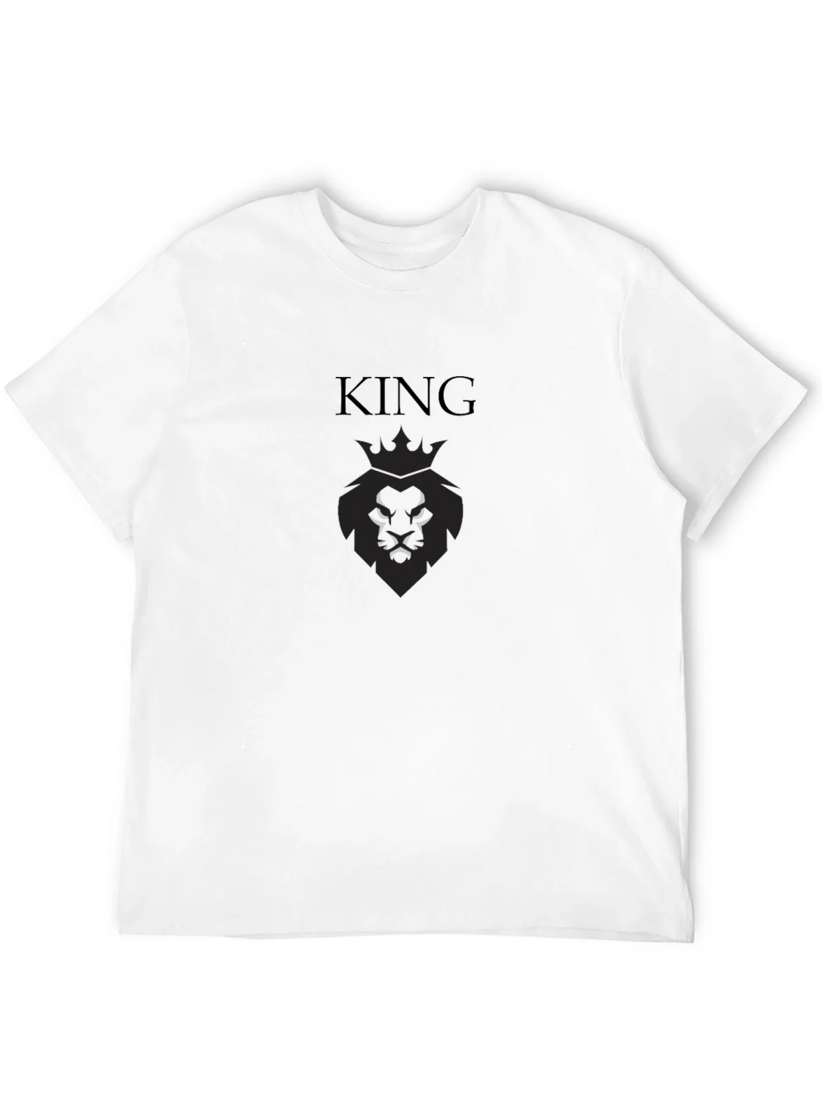 King Lion Crown Black Graphic T-Shirt product image 11