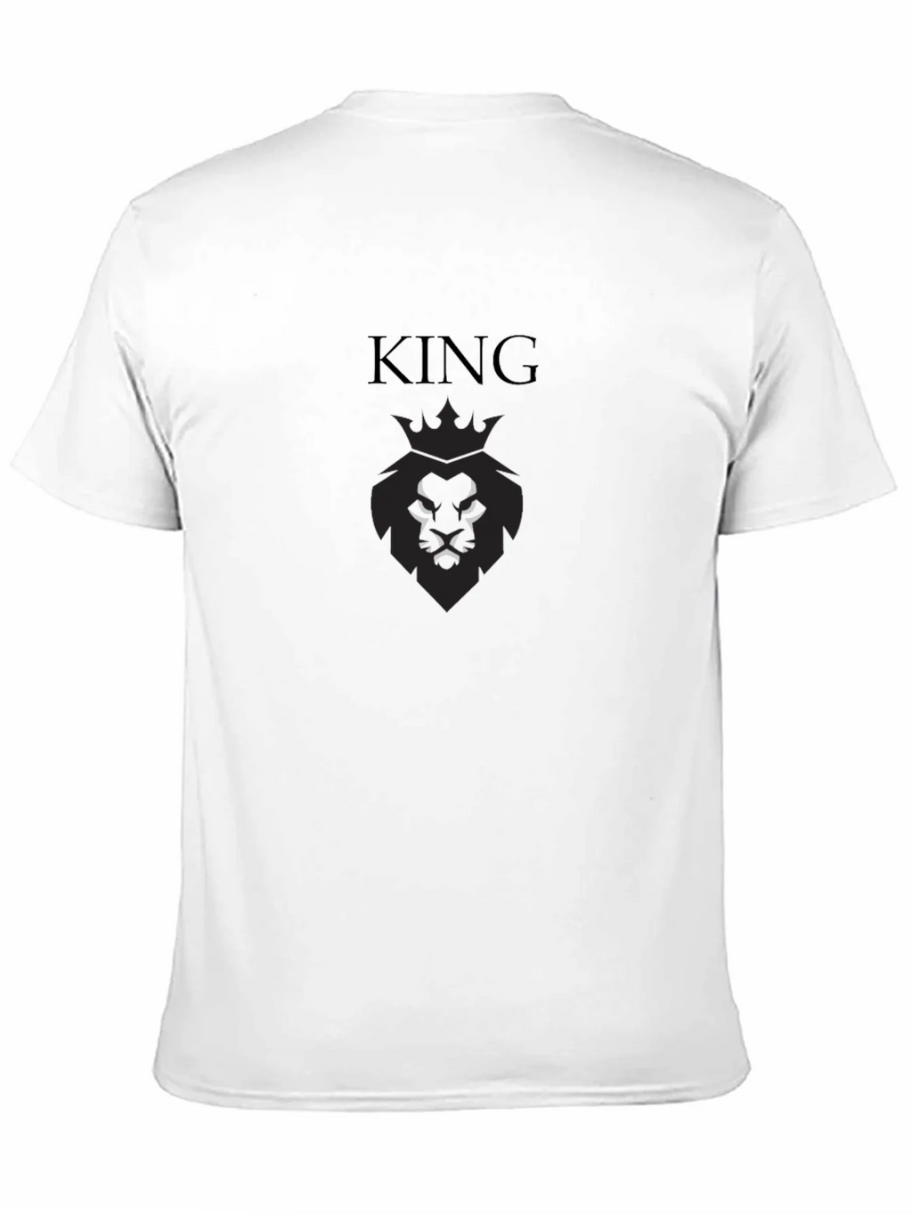 King Lion Crown Black Graphic T-Shirt product image 10