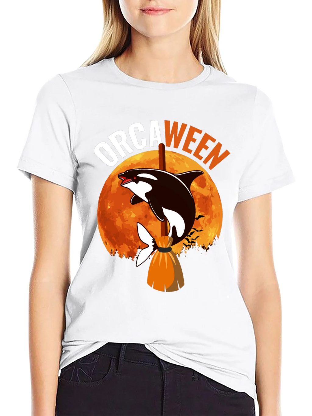 Orcaween T-Shirt - Halloween Killer Whale Witch Tee product image 6
