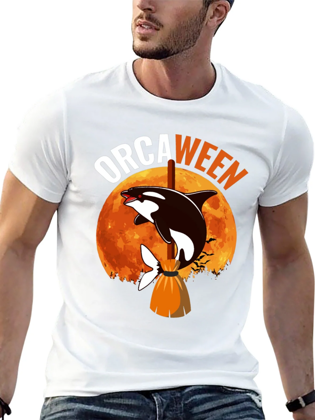 Orcaween T-Shirt - Halloween Killer Whale Witch Tee product image 7