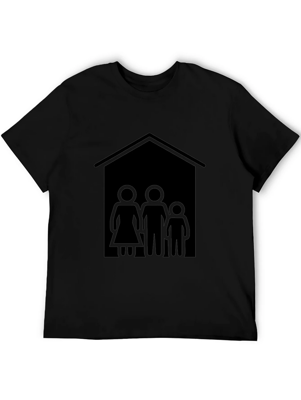 Family House T-Shirt - Black Tee product image 5