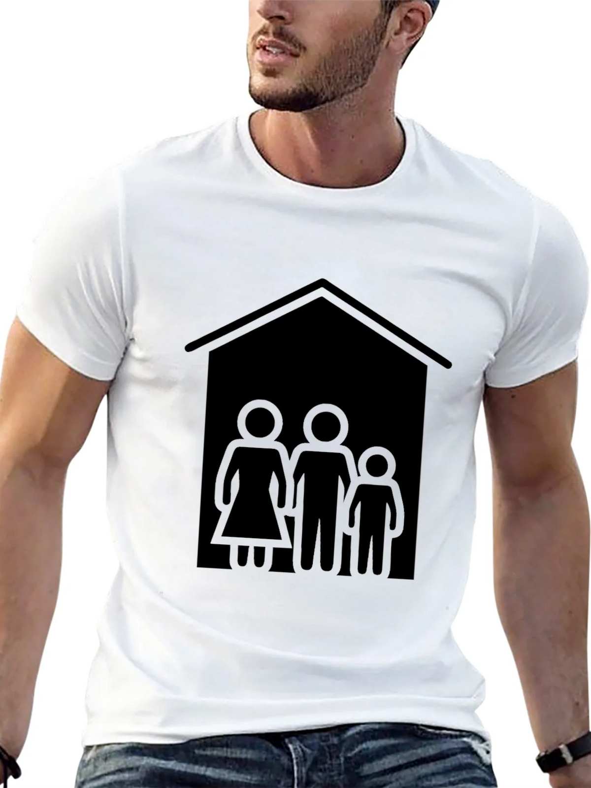 Family House T-Shirt - Black Tee product image 12
