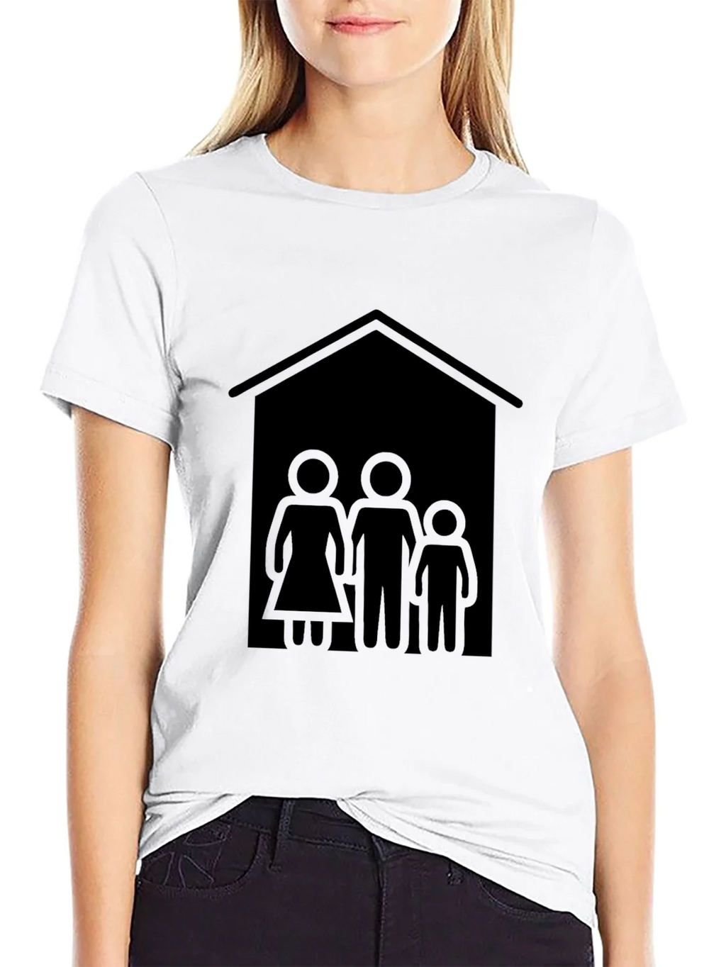 Family House T-Shirt - Black Tee product image 8