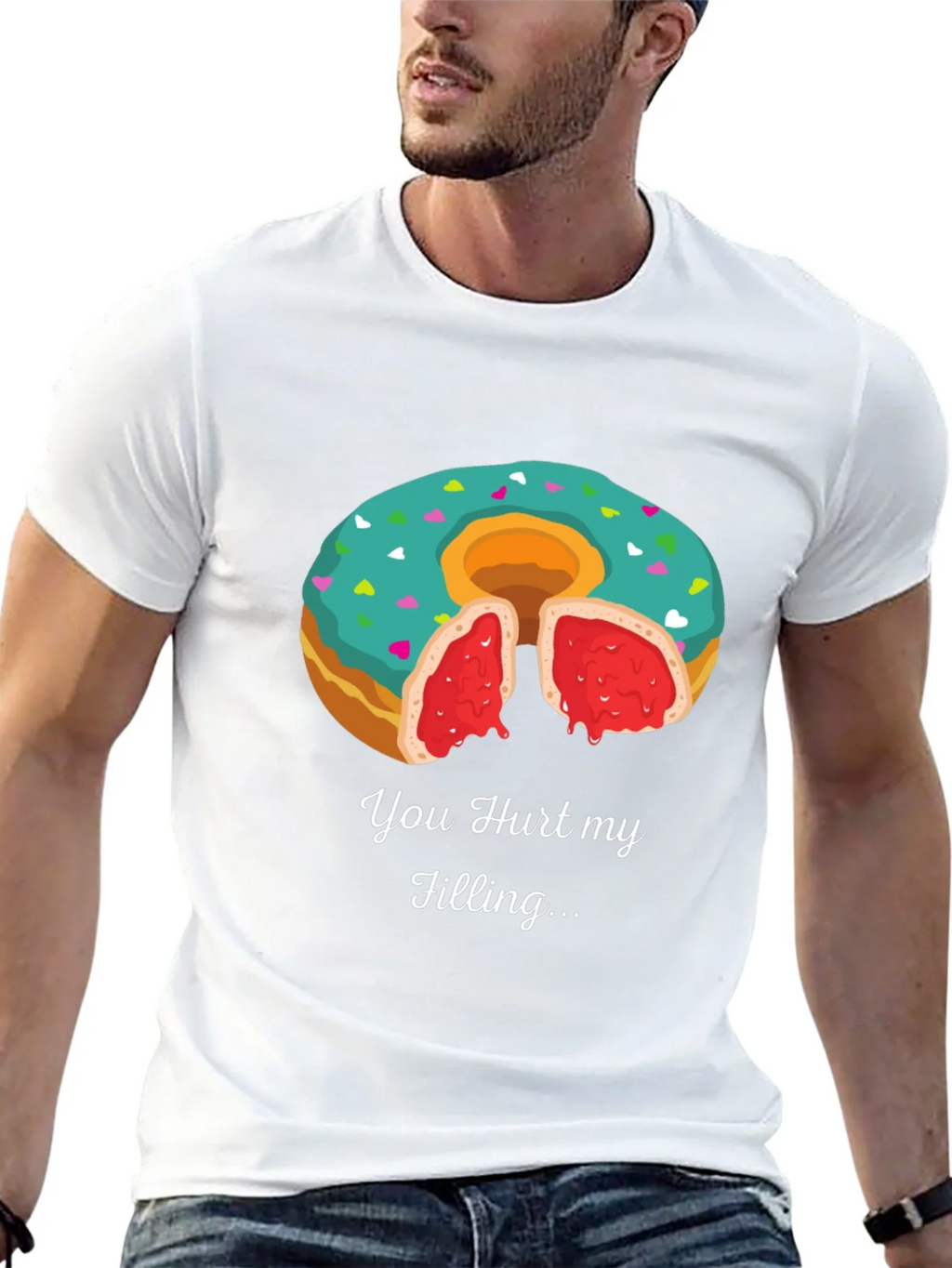 You Hurt My Filling Funny Donut T-Shirt product image 12