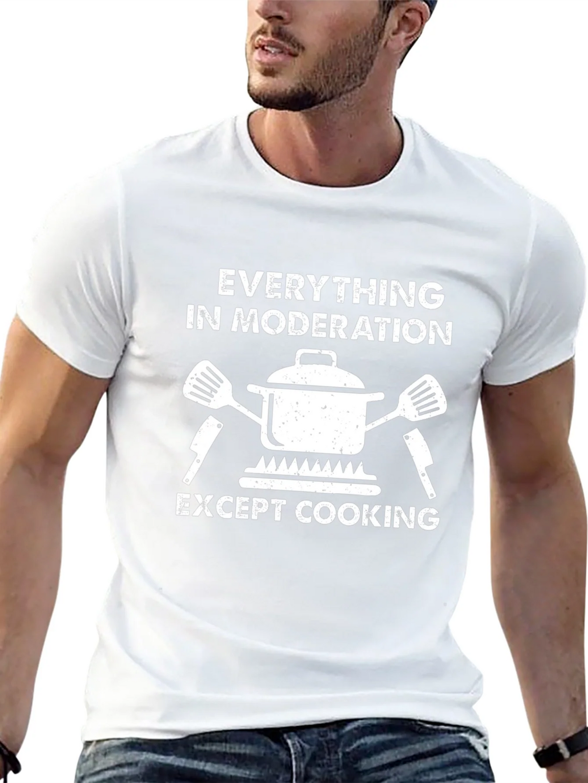 Everything In Moderation Except Cooking T-Shirt product image 12