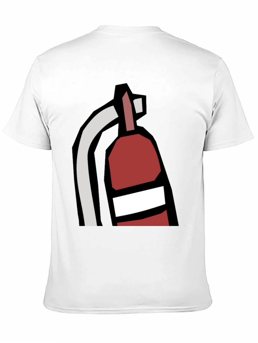 Fire Extinguisher Graphic Tee - Black Cotton Casual T-Shirt product image 10