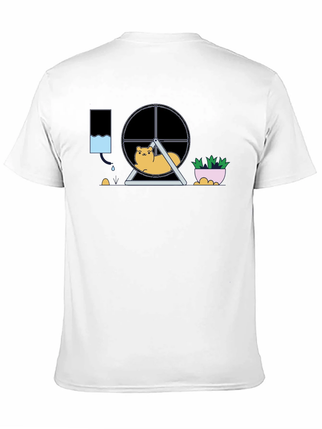 Hamster in Wheel Graphic Tee - Funny Pet Lover Shirt product image 10