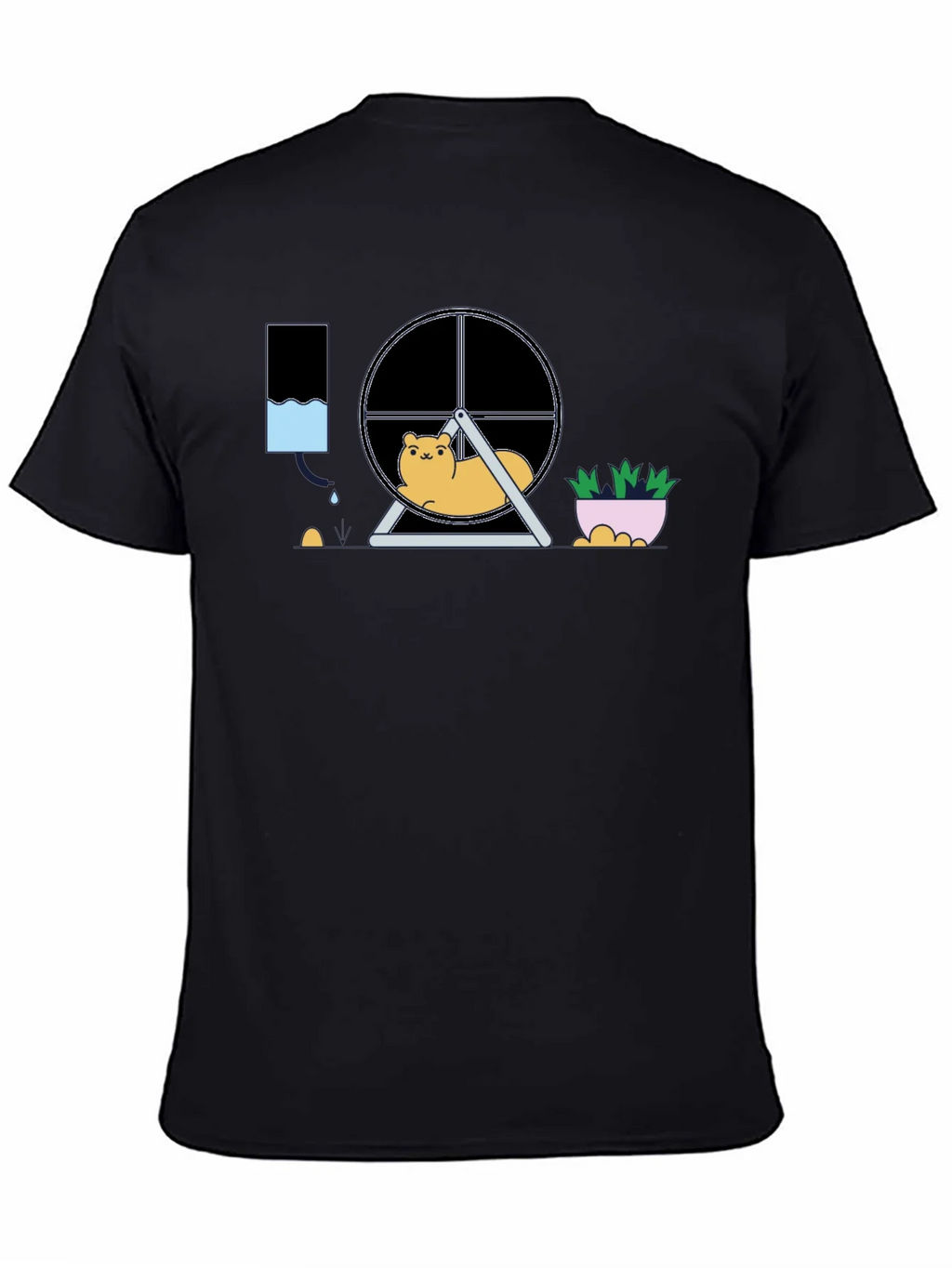 Hamster in Wheel Graphic Tee - Funny Pet Lover Shirt product image 4