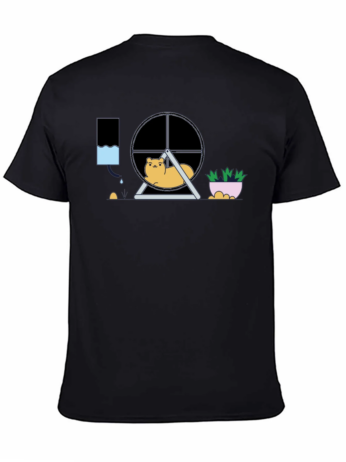 Hamster in Wheel Graphic Tee - Funny Pet Lover Shirt product image 4