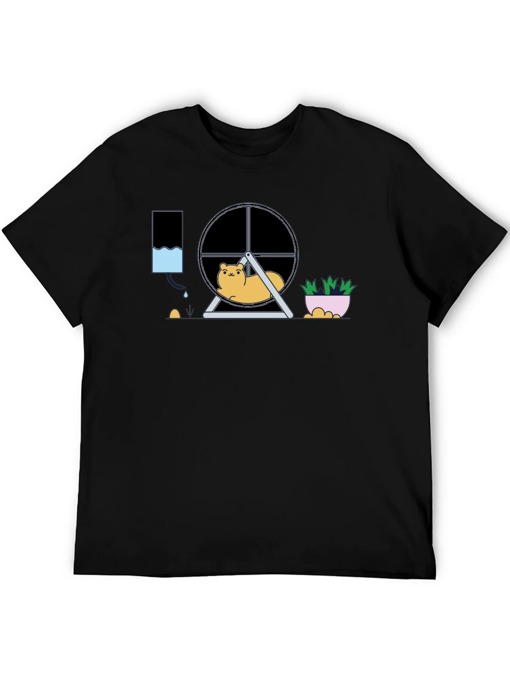 Hamster in Wheel Graphic Tee - Funny Pet Lover Shirt product image 5