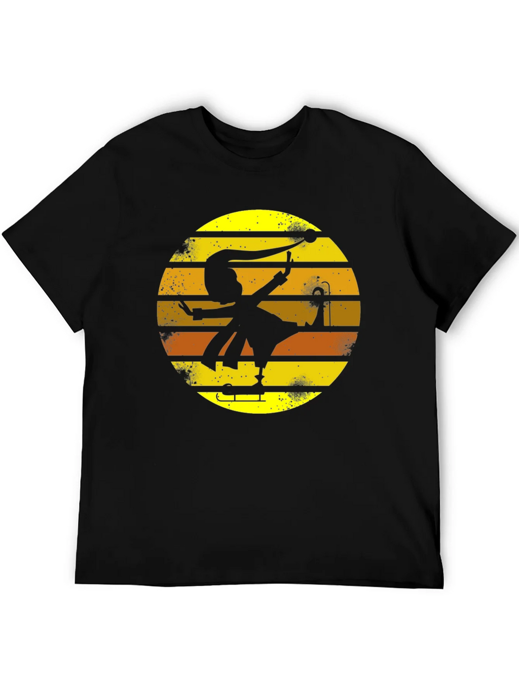 Retro Jester Silhouette Graphic Tee product image 5