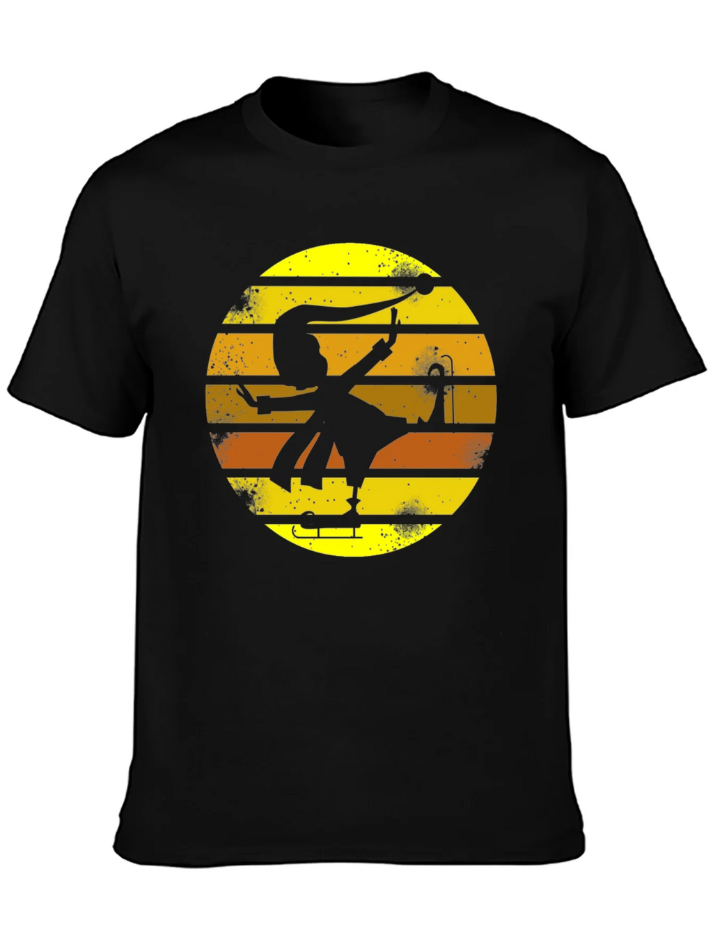 Retro Jester Silhouette Graphic Tee product image 3