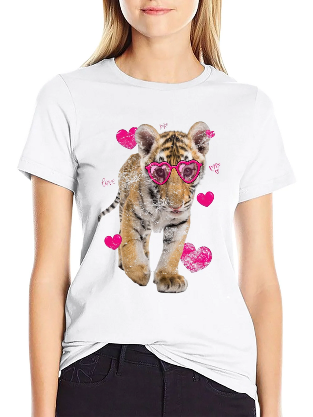 Cute Tiger Cub Love T-Shirt - Valentines Day Tee product image 4